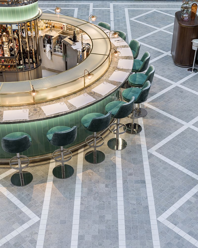 Fortnum Royal Exchange Bar and Restaurant, London by Universal Design Studio. Photography by Andrew-Meredith. Fortnum Royal Exchange Bar and Restaurant, London by Universal Design Studio. Photography by Andrew-Meredith.