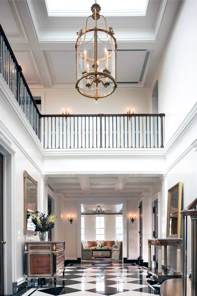 Hall, New York Residence by John B Murray Architect. Photography by Durston Saylor.